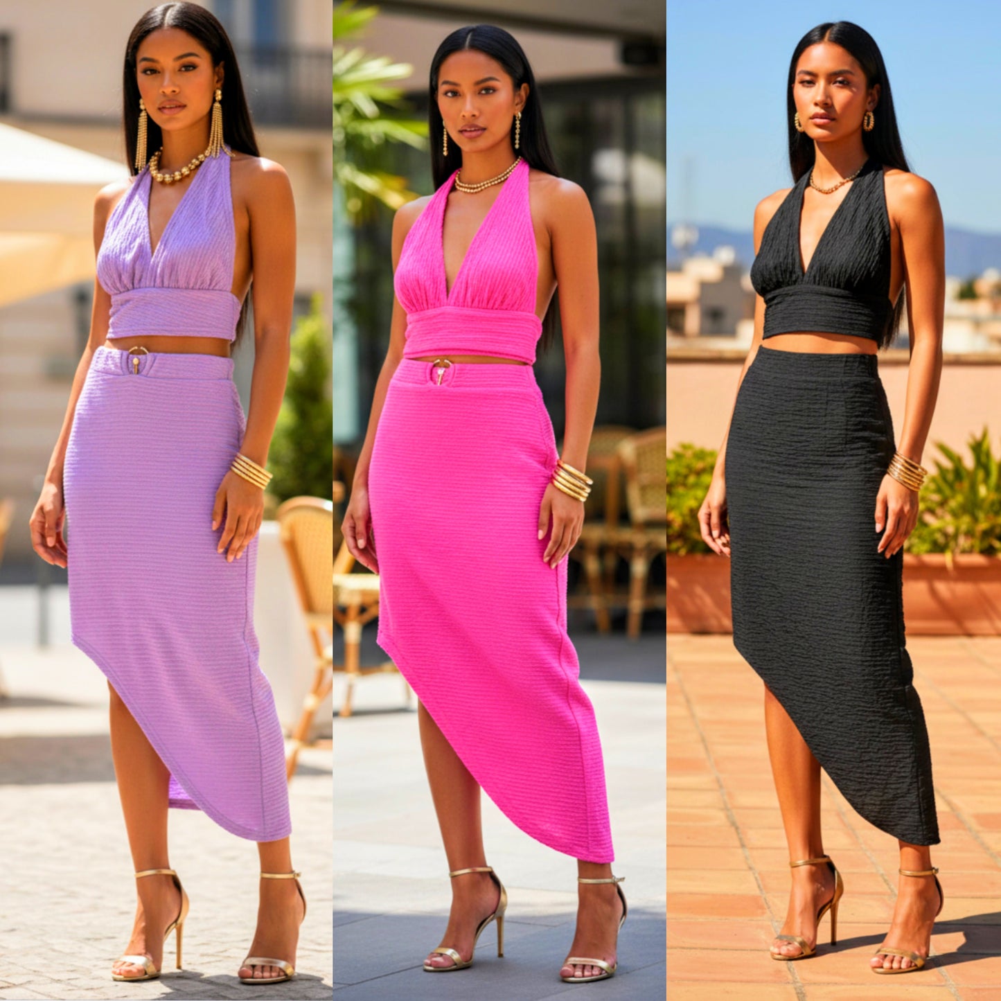 Front Ring 2Pc Skirt Set O/S