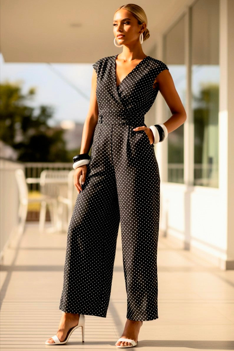 Polkadot Cross front Jumper size S