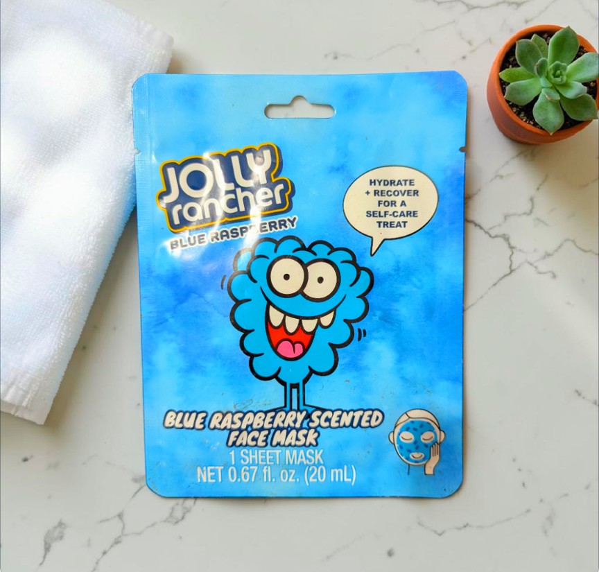 Blue raspberry scented Face Mask