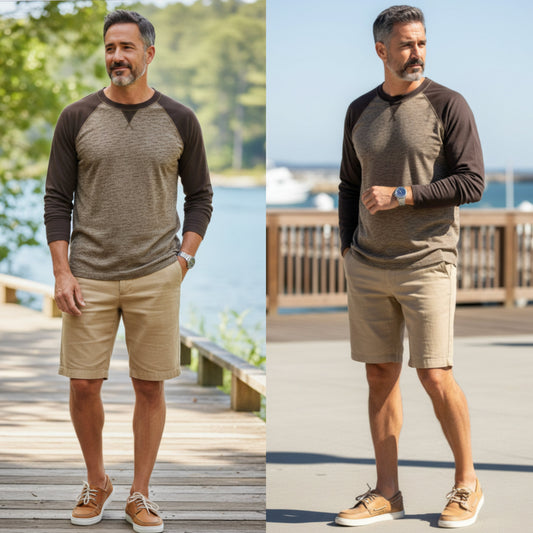 Eddie Bauer, size L Cotton blend raglan sleeve henley