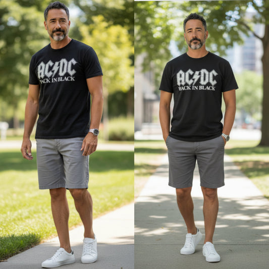 AC/DC 'Back in Black' official merchandise Size M