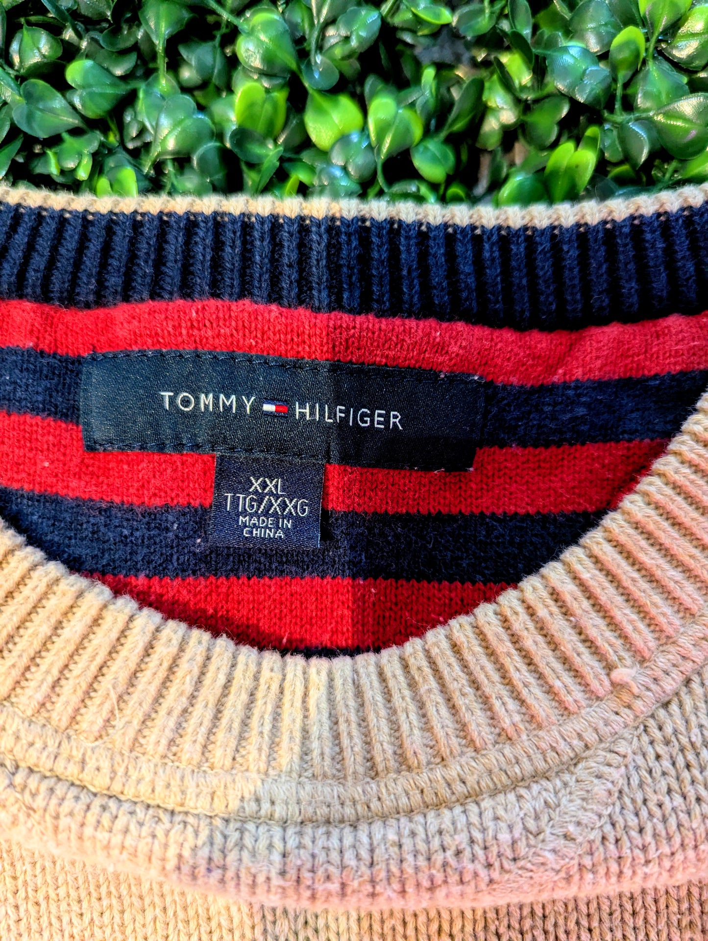 Tommy Hilfiger crewneck pullover, beige Size 2XL