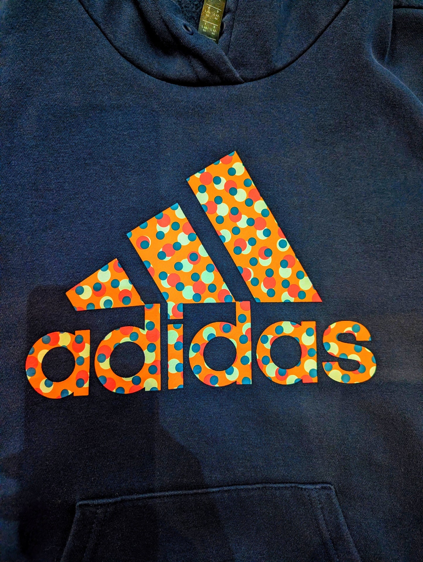 Adidas Hoodie Pattern Hoodie Size L