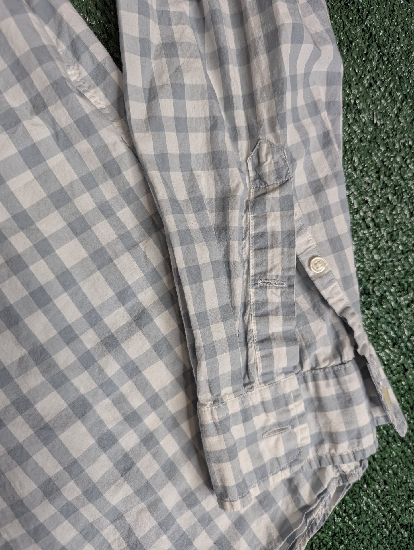 J.Crew Secret Wash in gingham plaid Size L