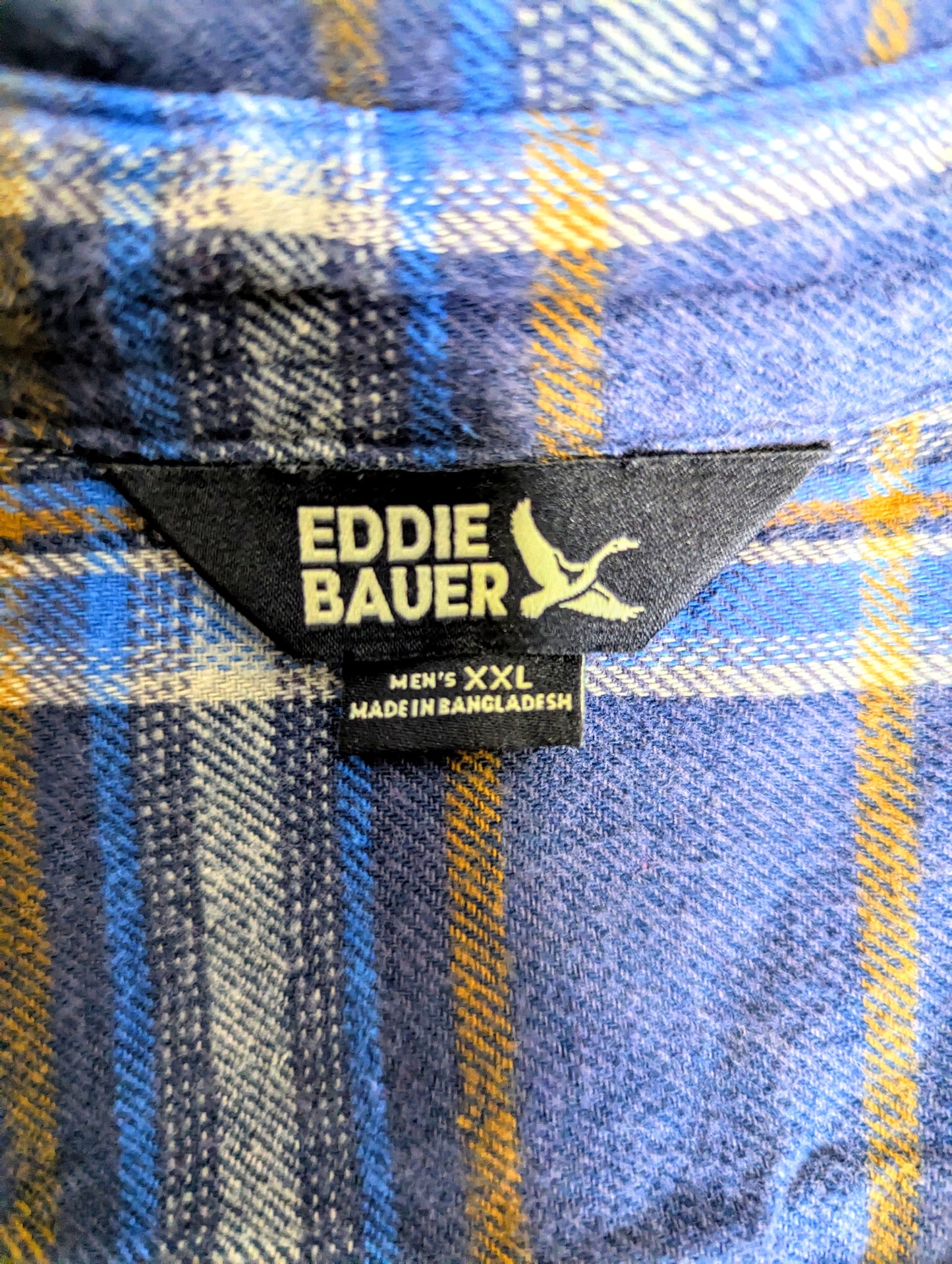 Eddie Bauer, Men's XXL plaid button-down