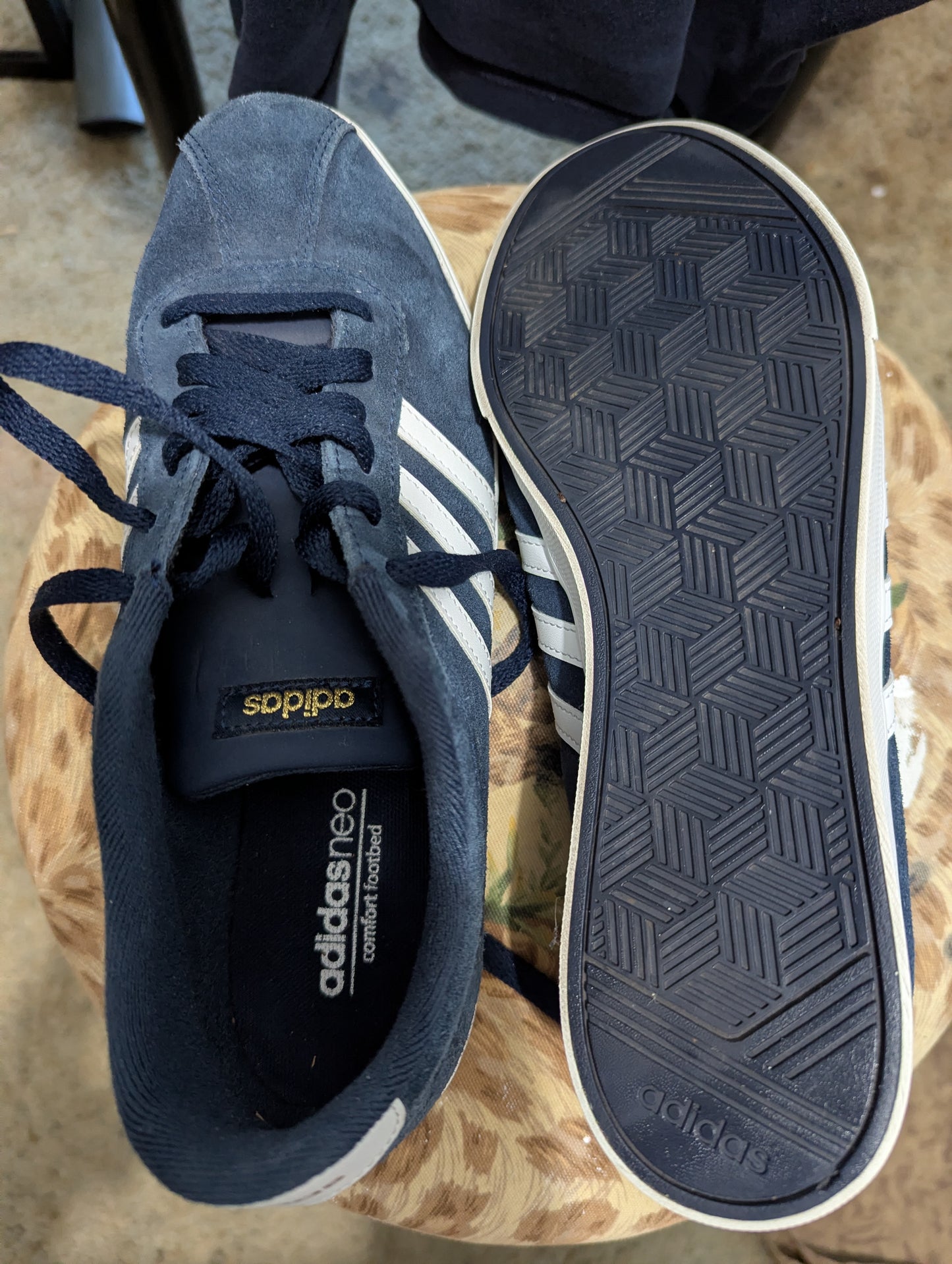 Adidas Neo Comfort Footbed, MEN'S Navy Blue Size 11