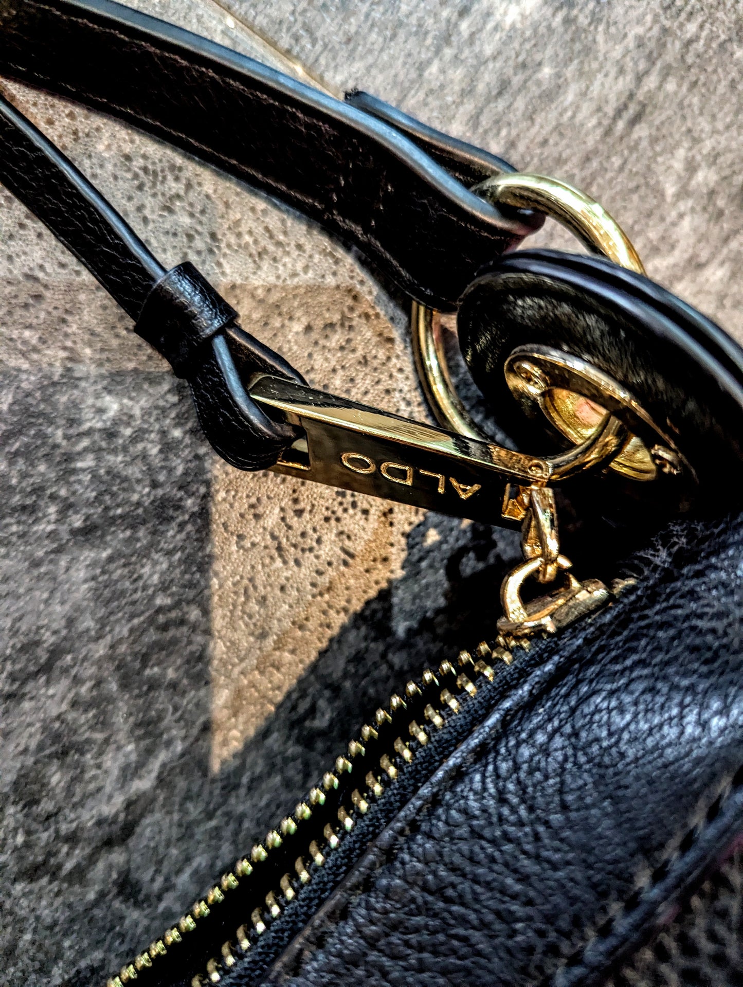 ALDO  pebbled leather shoulder bag
