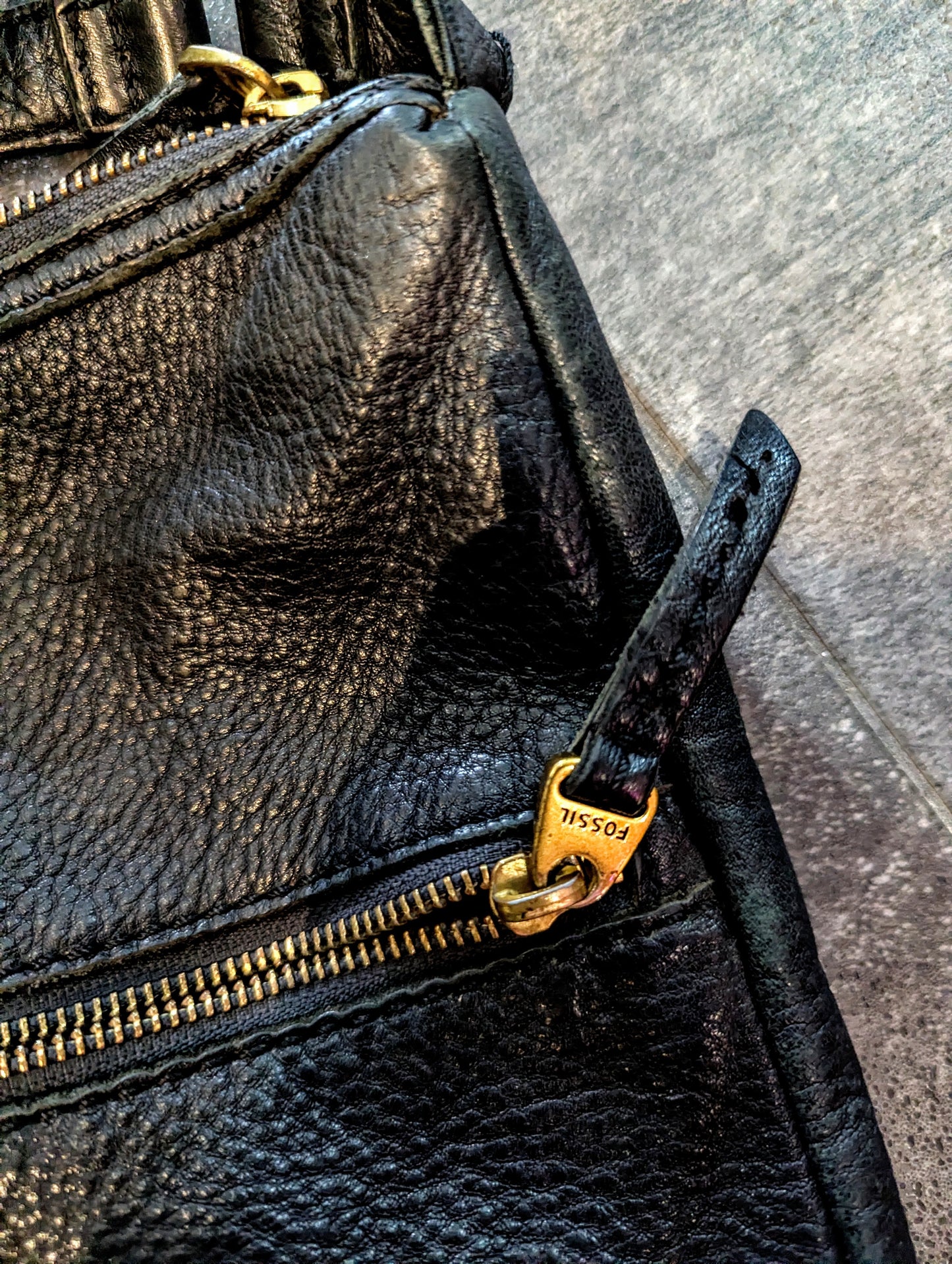 Fossil Elise Double Zip Crossbody PRE LOVE