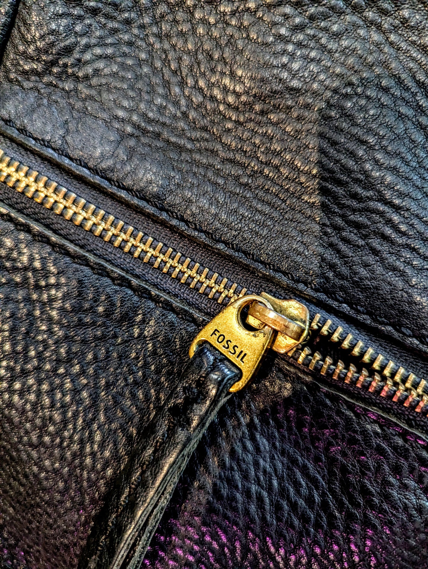 Fossil Elise Double Zip Crossbody PRE LOVE