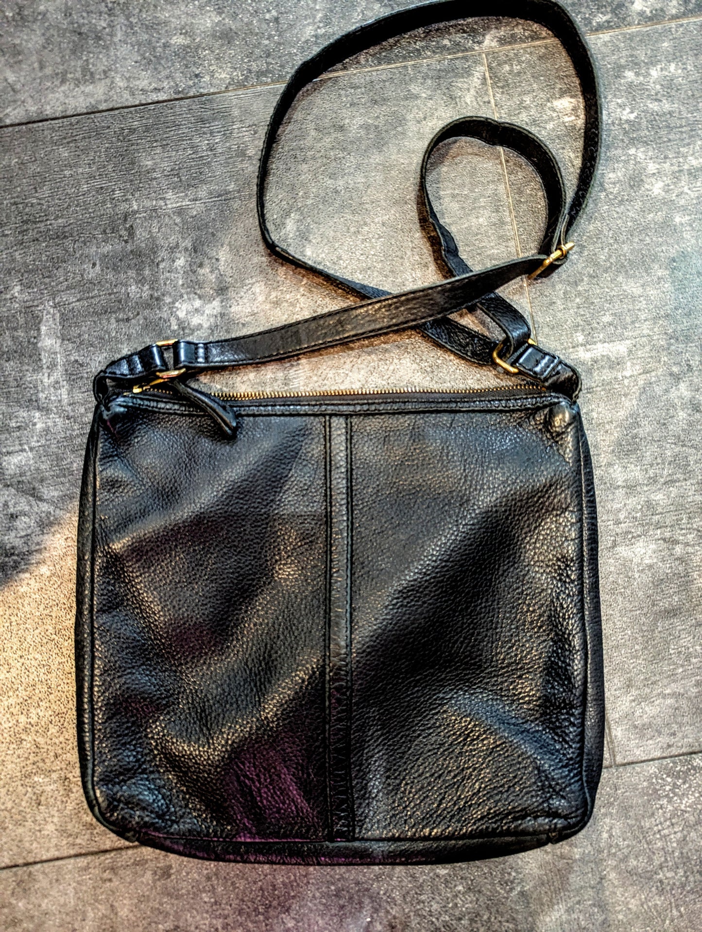 Fossil Elise Double Zip Crossbody PRE LOVE