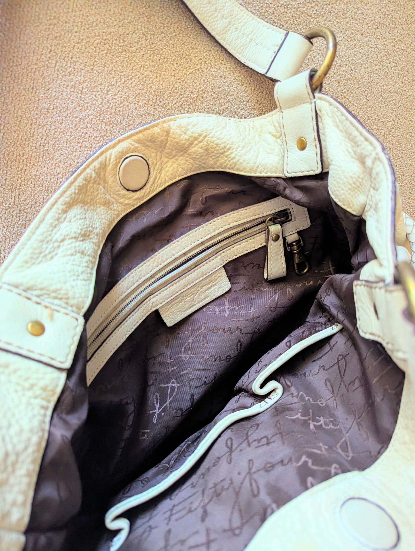 FOSSIL Patchwork Leather Satchel