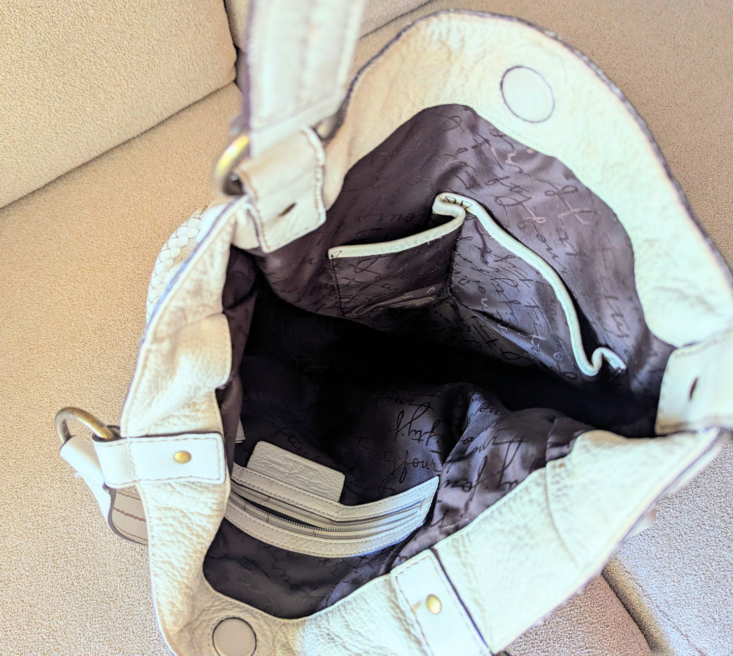 FOSSIL Patchwork Leather Satchel