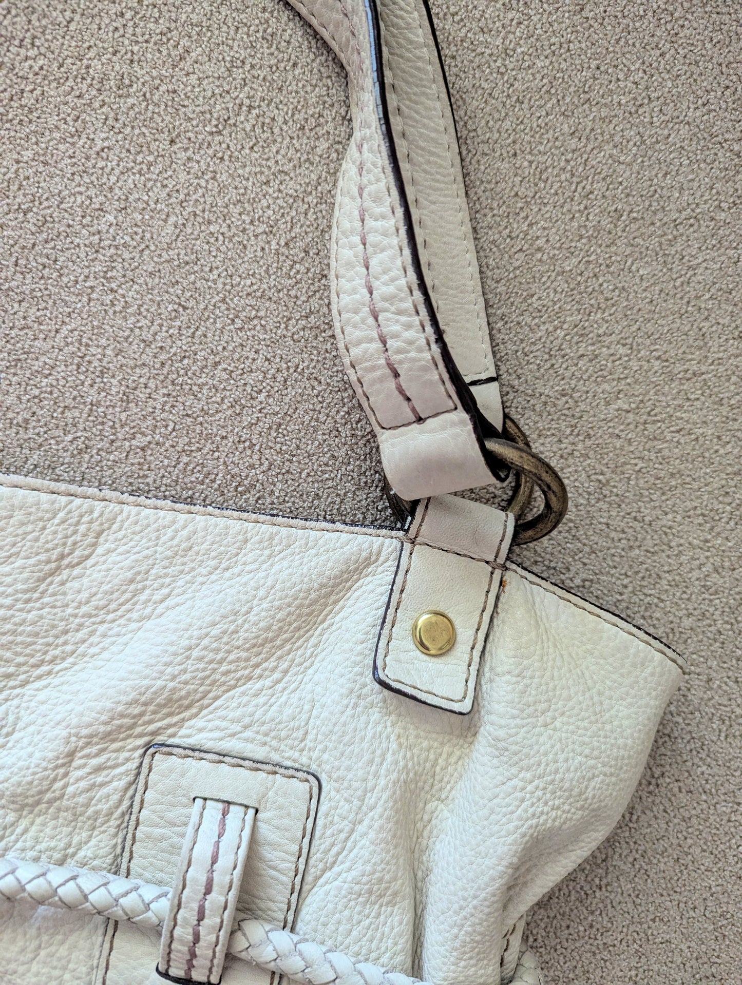 FOSSIL Patchwork Leather Satchel