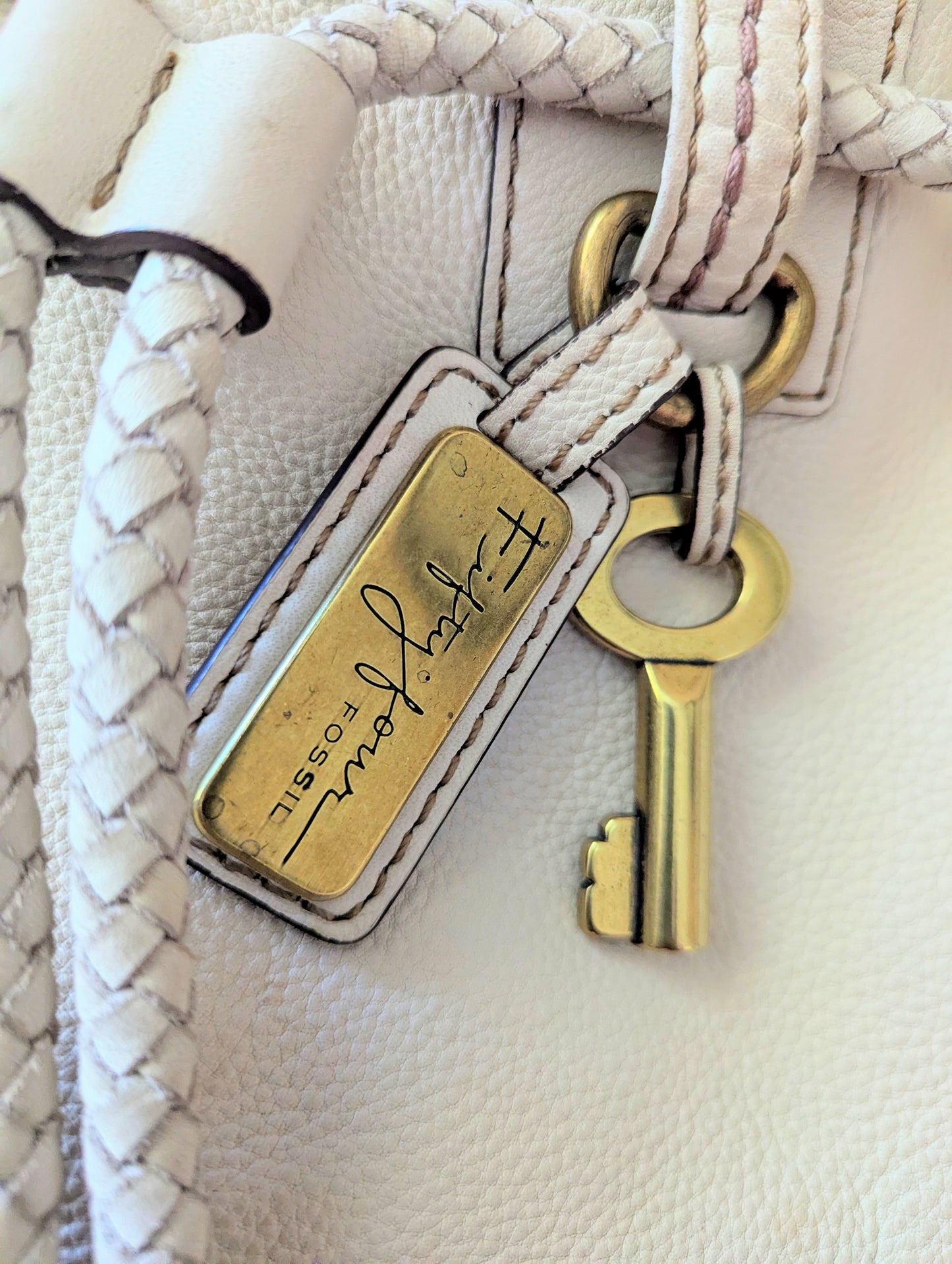 FOSSIL Patchwork Leather Satchel