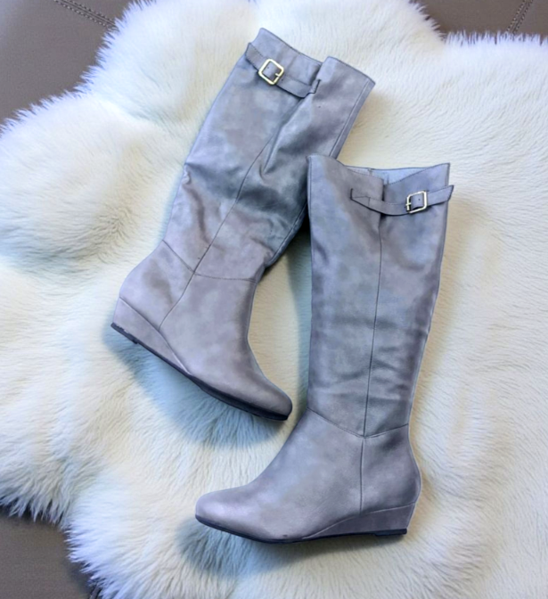 Anna Small Platform Boot Gry