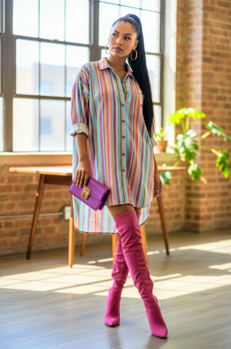 Classic Tee Dress OneSize Multi