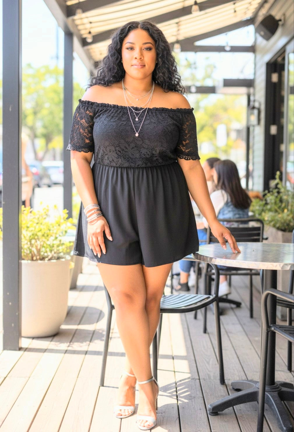 CURVY GIRL Lace front romper size XL