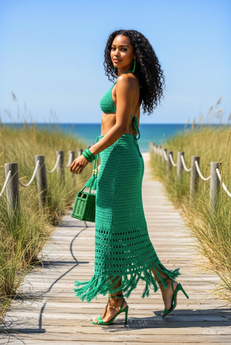 Tulum 2Pc Crochet Set One Size Fit