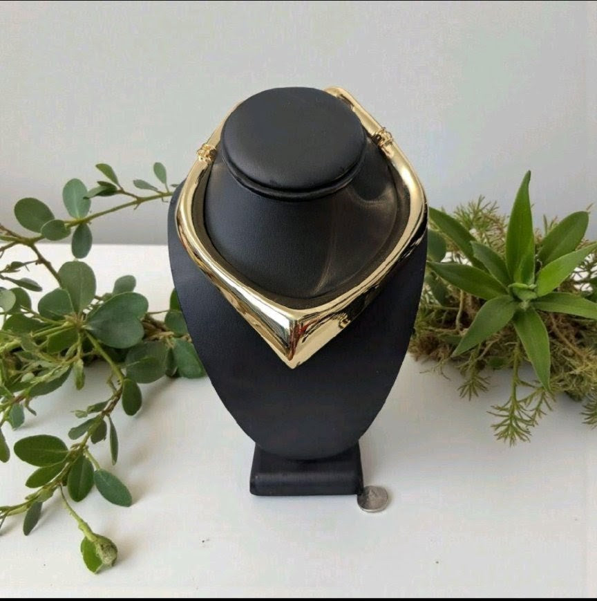 Choker Necklace Silver & Gold