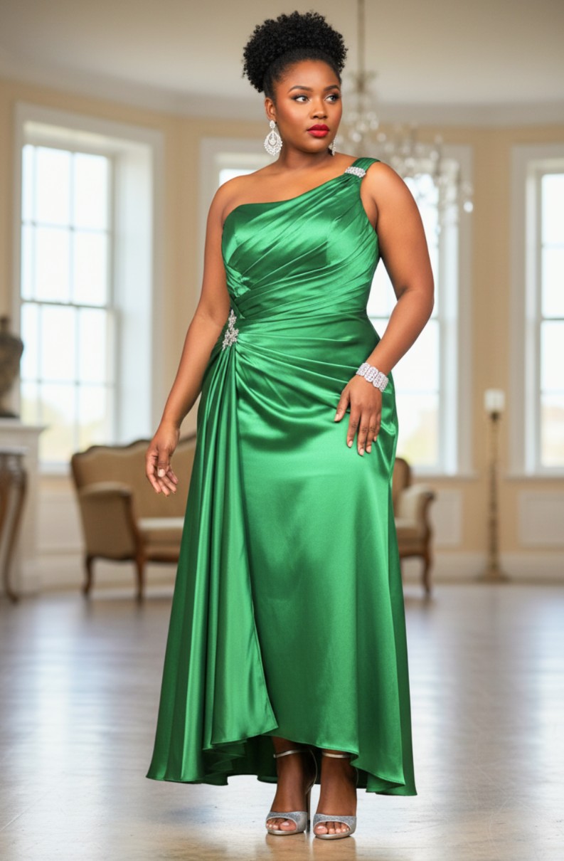 CURVY GIRL Emerald Cocktail Dress Size 2XL(14/16)