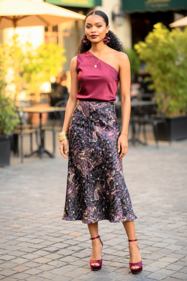 Paris Paisley Skirt