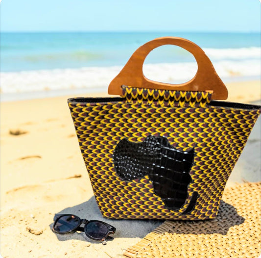 Motherland Handmade Carry All with Wooden Handle