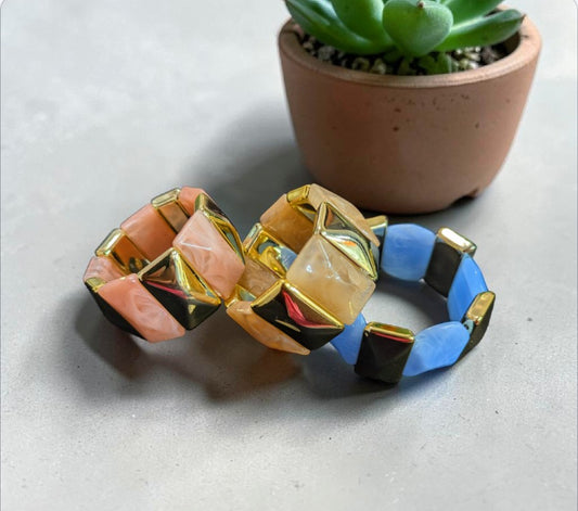 Stretchy stone bracelet